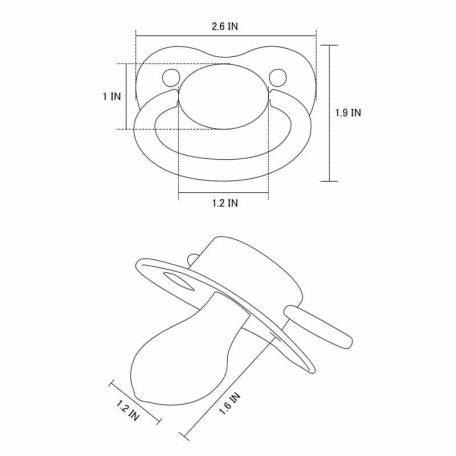 Little For Big Generation 1 adult pacifier in several colors