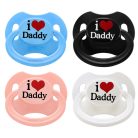 Little For Big Gen2 BigShield I Love Daddy adult pacifier in several colors