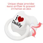 Little For Big Gen2 BigShield I Love Daddy adult pacifier in several colors