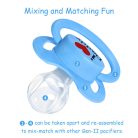 Little For Big Gen2 BigShield I Love Daddy adult pacifier in several colors