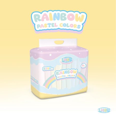 LNGU Rainbow Pastel Colors felnőtt pelenka