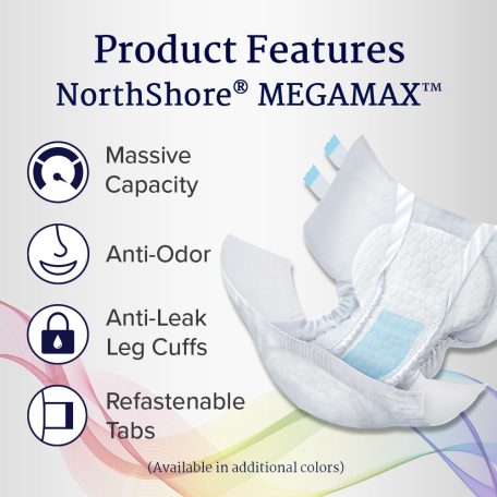 NorthShore Megamax fekete felnőtt pelenka