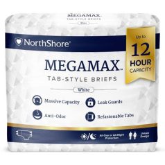 NorthShore MEGAMAX white adult diaper size L pack