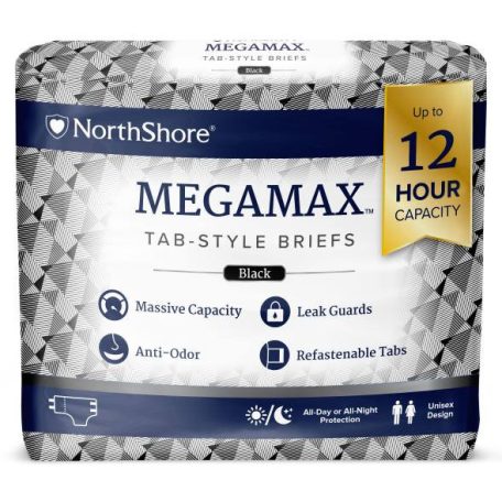 NorthShore MEGAMAX felnőtt pelenka fekete M méret csomag