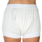 Suprima 1217 PU plastic pants in white color
