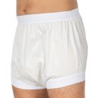 Suprima 1217 PU plastic pants in white color