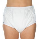 Suprima 1222 PVC plastic pants in white color
