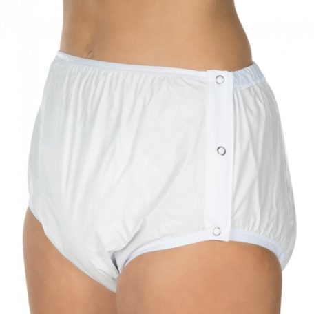 Suprima 1222 PVC plastic pants in white color