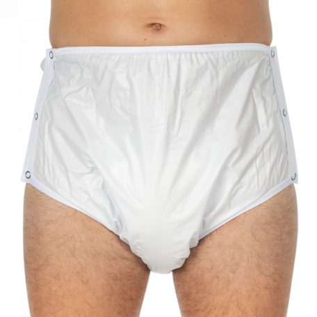 Suprima 1222 PVC plastic pants in white color