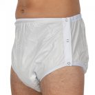 Suprima 1222 PVC plastic pants in white color