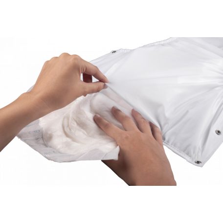 Suprima 1222 PVC plastic pants in white color