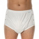 Suprima 1288 PU plastic pants in white color