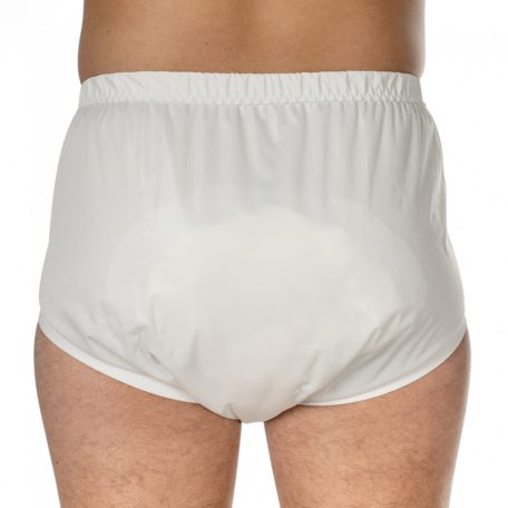 Suprima 1288 PU plastic pants in white color